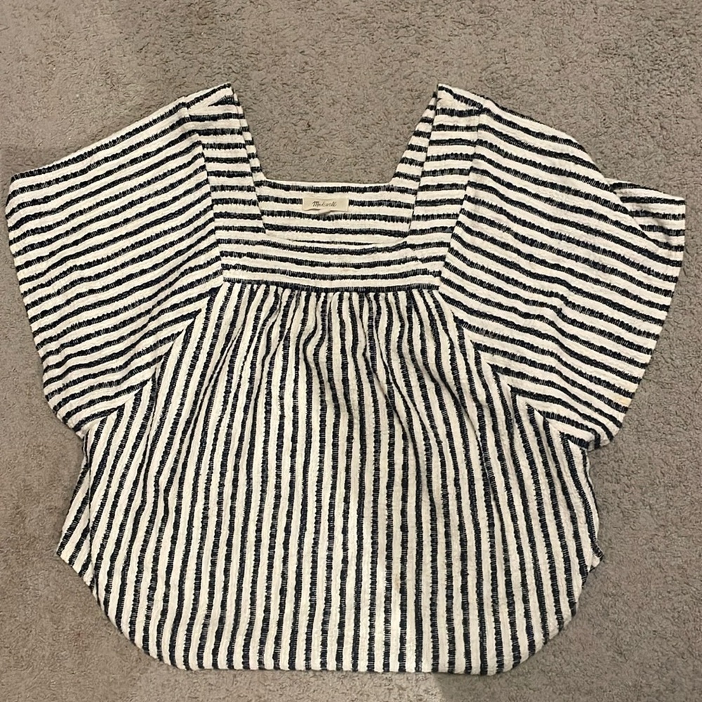 Madewell striped blouse, Medium